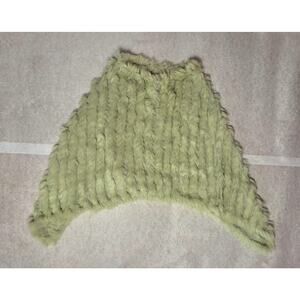 Poncho Women's One Size Knit Sage Green Pullover